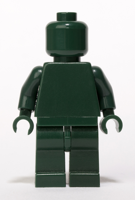 LEGO Detailed Listing for Dark Green Lego Monochrome minifigure