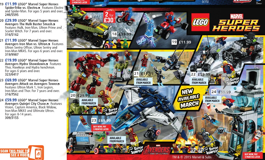New Summer Lego Marvel Set Images and Minifigures Posted to Argos and German Lego Catalog and 