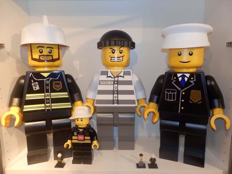 lego shop display figure