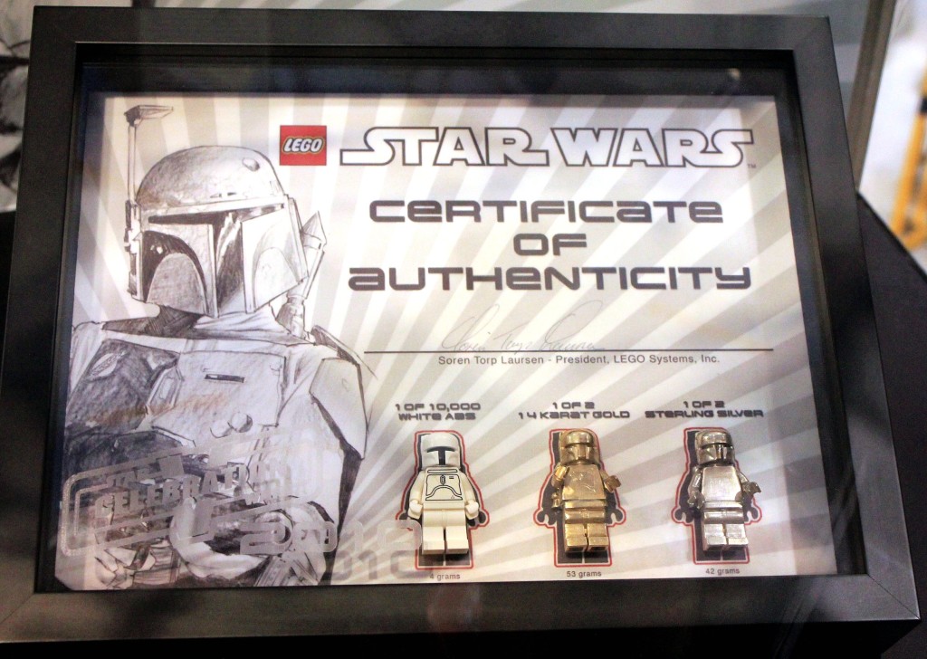 Lego Star Wars Gold and Silver Boba Fett SDCC 2010 and Celebration V giveaway