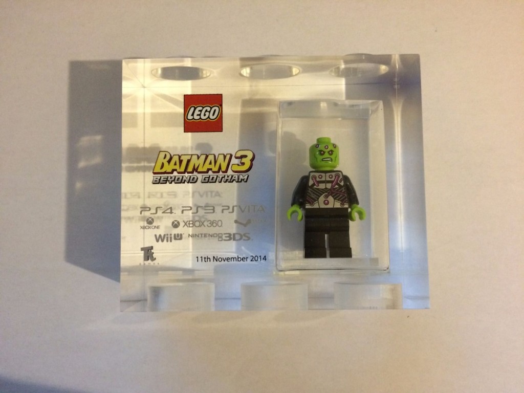 Lego TT Games Exclusive Batman3 Beyond Gotham Braniac Acrylic brick