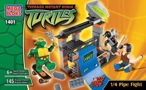 Mega Bloks 1401 One Quarter Pipe Fight - Teenage Mutant Ninja Turtles