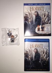Target Hobbit DVD The Battle of Two Armies with Lego Brad the Bowman and Bain Contents