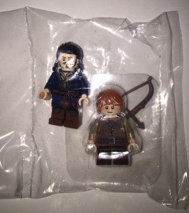 Target Hobbit DVD The Battle of Two Armies with Lego Brad the Bowman and Bain Minifigures in Polybag