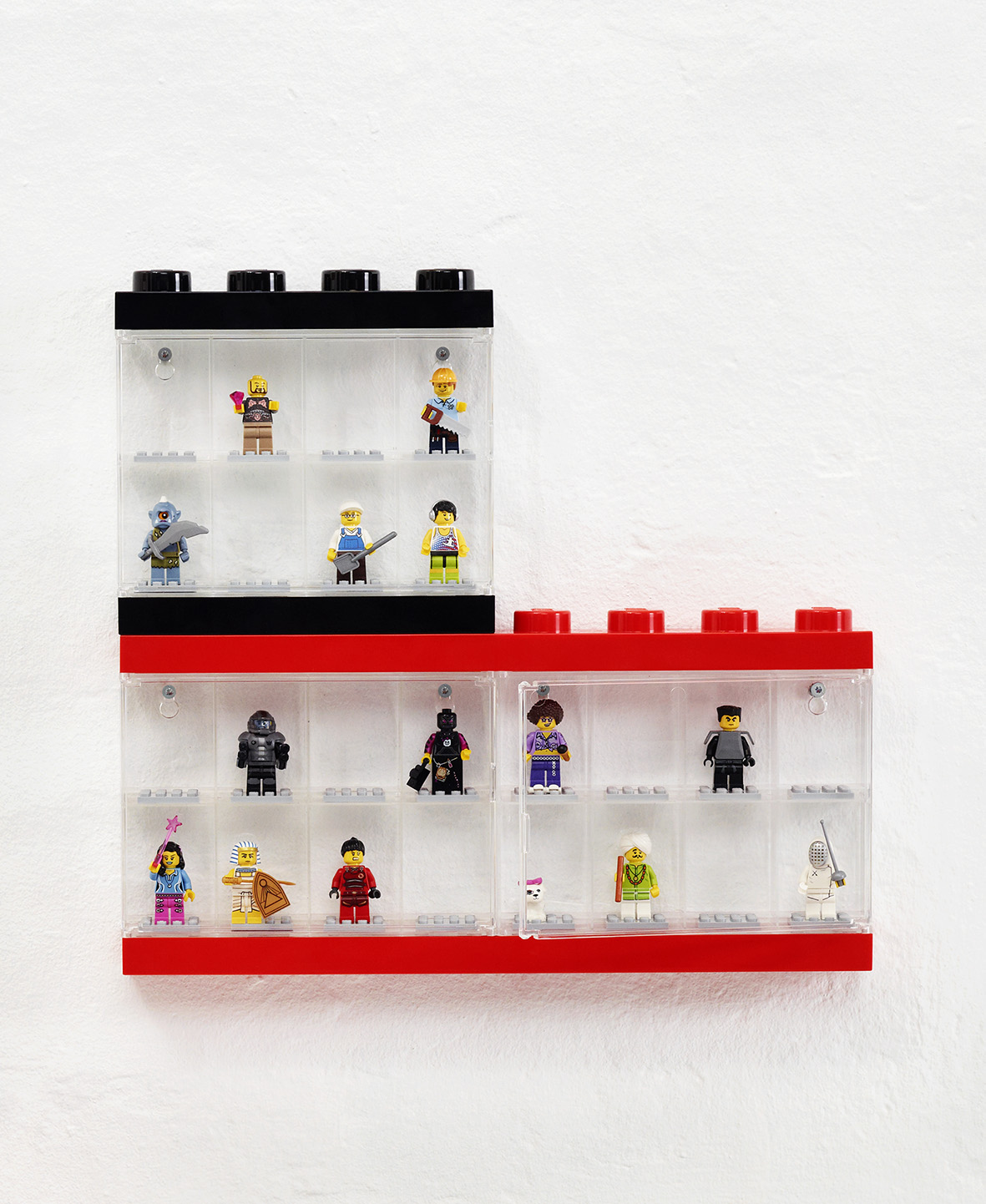 Wall Mounted Display Cases for 40 LEGO® Minifigures