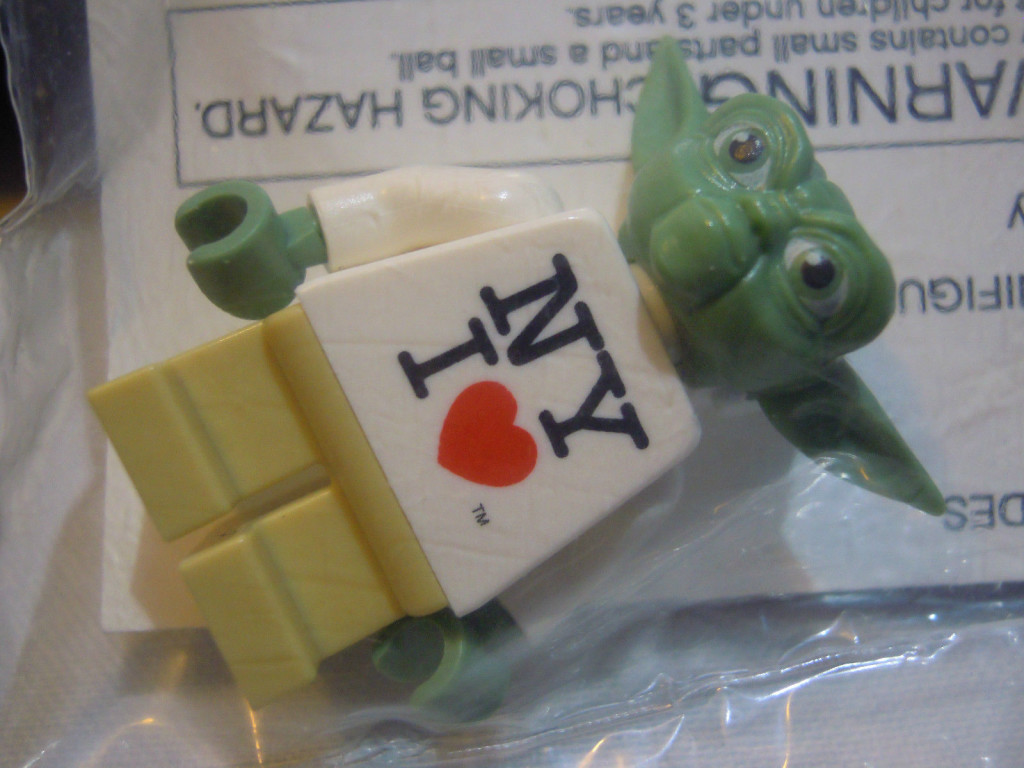 2013 Times Square Lego 9493 Yoda X-Wing Prmotional items Yoda in bag