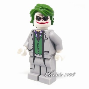 Christo Custom Lego Grey Joker Minifigure