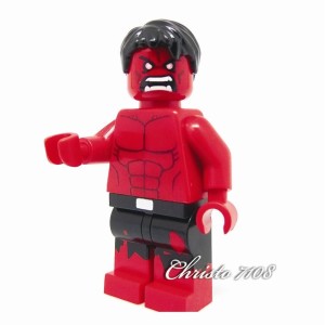 Christo Custom Lego Red Hulk Minifigure