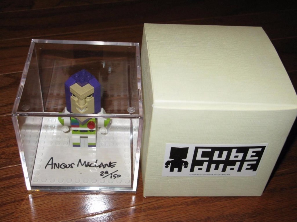 LEGO CUBE DUDE BUZZ LIGHTYEAR FIGURE 2010 TOY FAIR SIGNED BY ANGUS MACLANE # 29