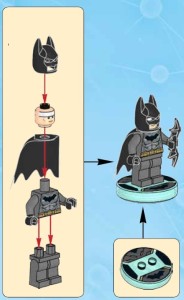 Lego Dimensions Batman Minifigure Building Instructions 71172