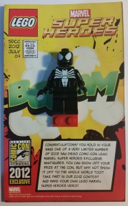 Lego Marvel SDCC 2012 Exclusive  Black Symbiote Spider Man Front