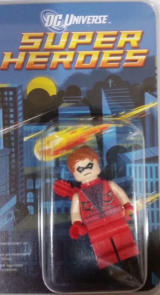 Lego SDCC Potential Exclusive Red Arrow - Arsenal Minifigure Alternate In Package