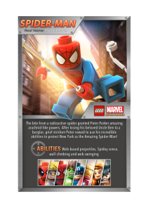 Lego Super Heroes Spider-Man Fact Card