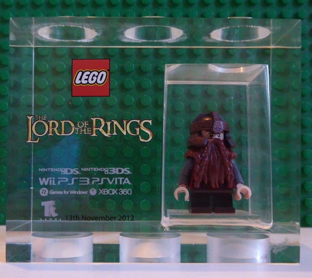 Lego tt games Acrylic trophy brick Lord of the Rings Gimli