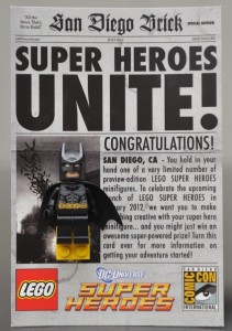 New York Comic Con 2011 Batman Exclusive Super Heroes Unite Front