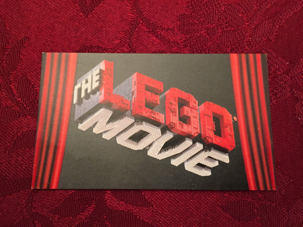 The Lego Movie Promotional Tin Sealed Backdrop Card