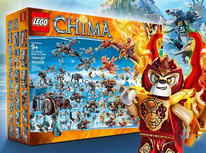 Largest Lego Set Ever - 92 and 10,004 pieces - Chima The Ultimate Battle - Minifigure Price Guide