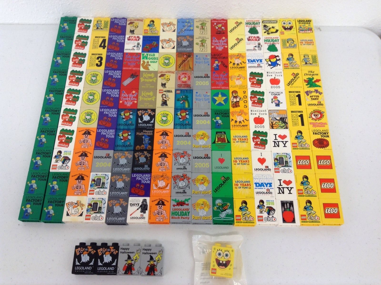 Large Collection of Lego Promotional Bricks Front