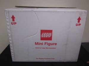 Lego 19 inch Store Display Barnes and Noble Sitting Reading with Book Minifigure Box