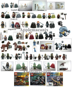 Lego Almost Complete Collection of LOTRs Minifigures