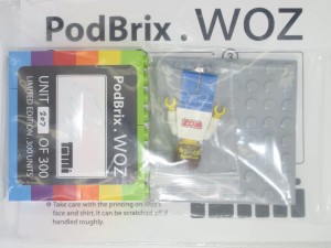 PodBrix Limited Edition of 300 Woz Minifigure Package