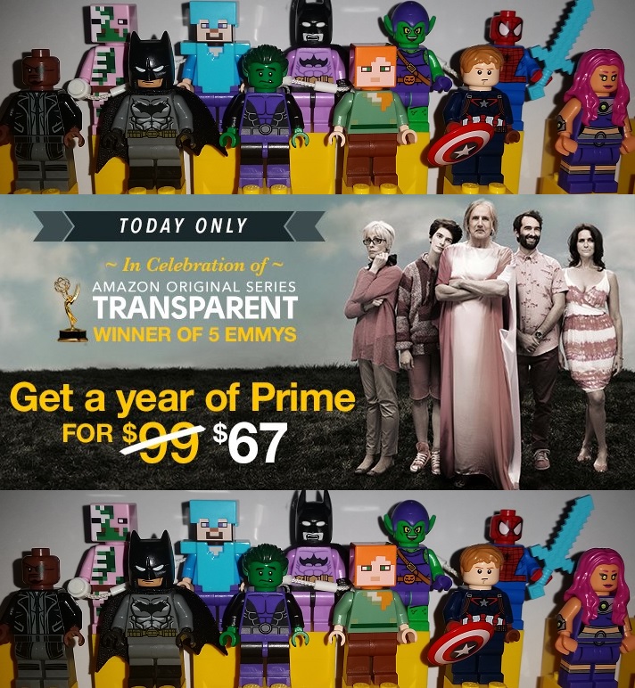 Lego Amazon Prime on sale