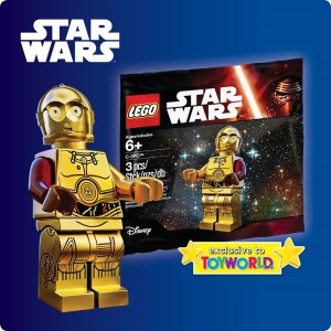 Lego Exclusive Star Wars Red Armed C-3p0 minifigure at Toy World in New Zeland