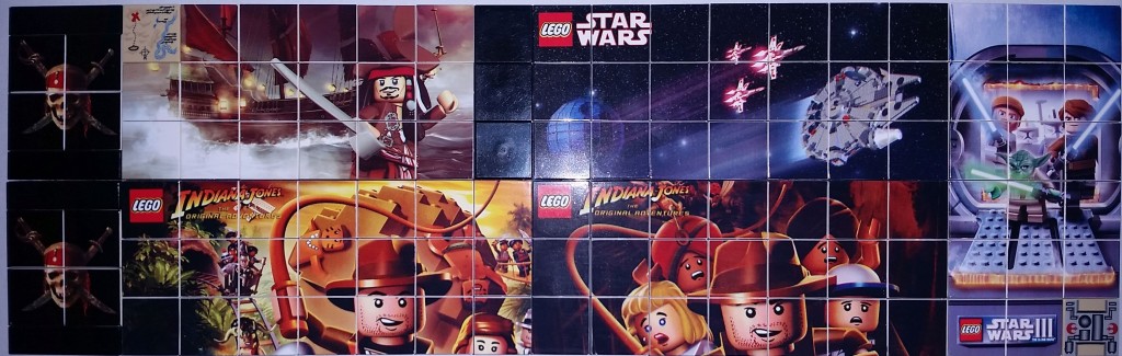 Lego Nintendo DS Printed Star Wars POC and INdiana Jones Tiles