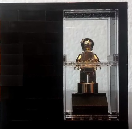 Lego Movie Emmet Awards Contest Prize Gold Plated Emmet Back