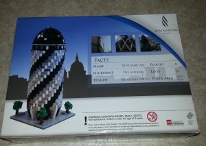 LEGO Gherkin Box Set Professional Gherkin Building Limited 1of 500 Back