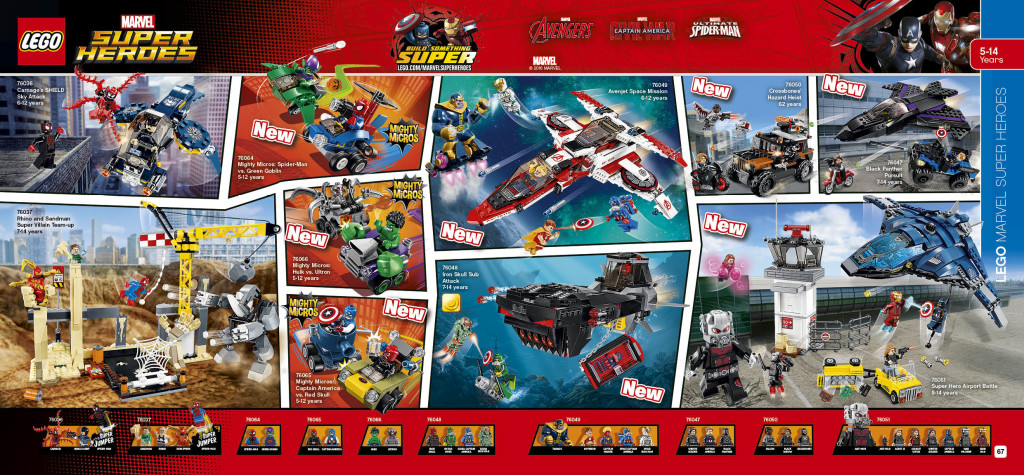 Lego 2016 Mighty Micros and Civil War Sets