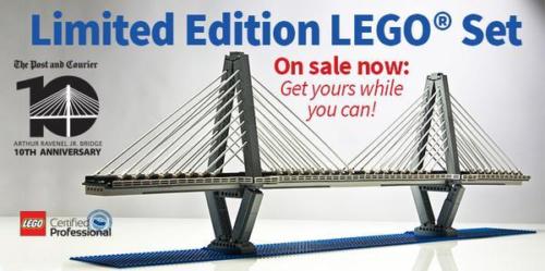 Lego Certified Professional 3' Long Ravenel Bridge Boxed Set - 1 of 400 made