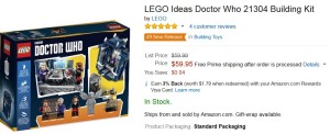 Lego Doctor Who on Amazon