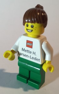 Lego Employee Business Card Minifigure Mette H. Larsen-Ledet