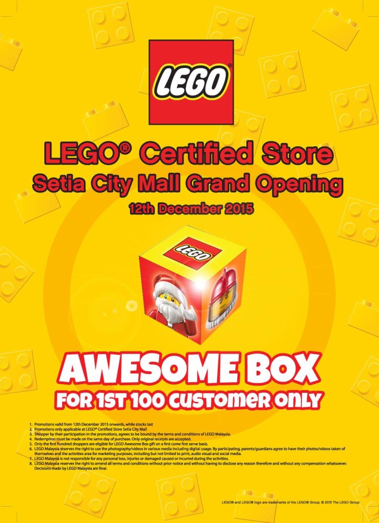 Lego Malysia Certified Store Awesome Box for the first 100 customers