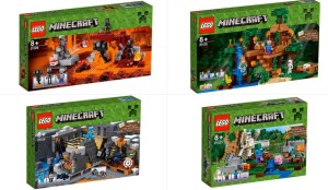 Lego Minecraft 2016 Box Images 21123 21124 21125 21126