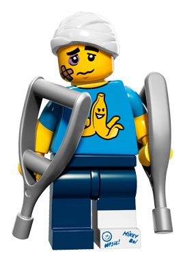 Minifigures Série 1 - 08 - Le Personnage De Crash Test LEGO - UltraJeux