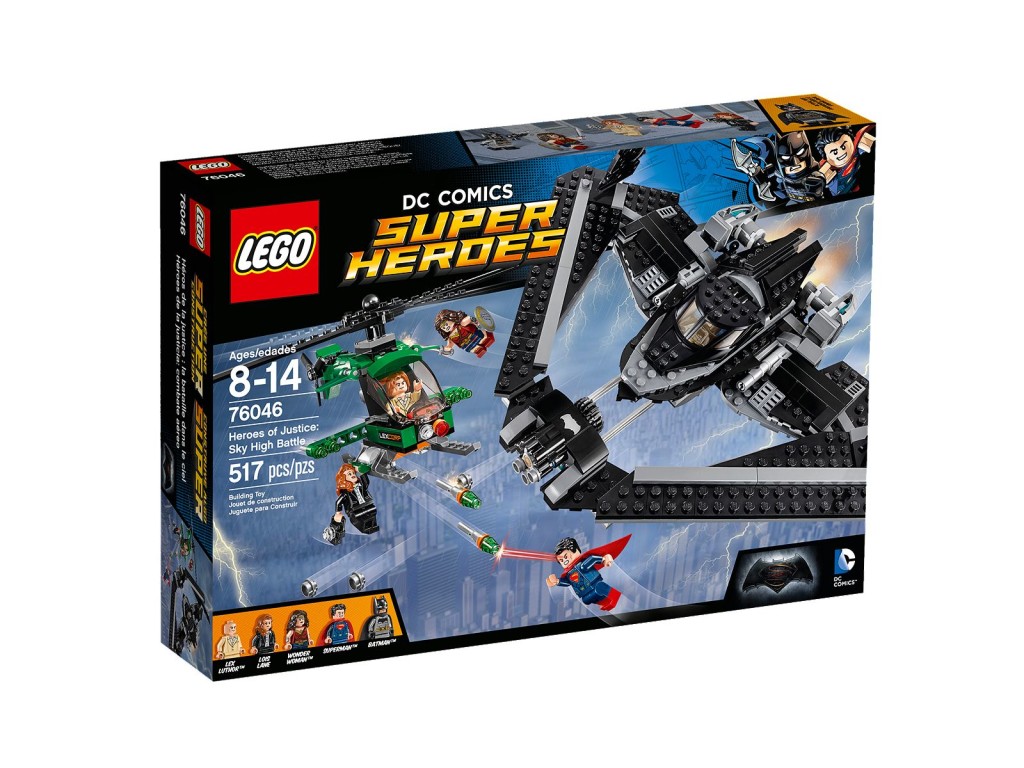 Lego Superman v Batman 76046 Heroes of Justice Sky High Battle Set Box Front