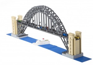 Limited Edition LEGO Brick Tyne Bridge Model created by Bright Bricks Bridge Built