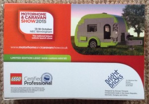 Limited Edition Lego Caravan Designed For Motor Home & Caravan Show 2015 back