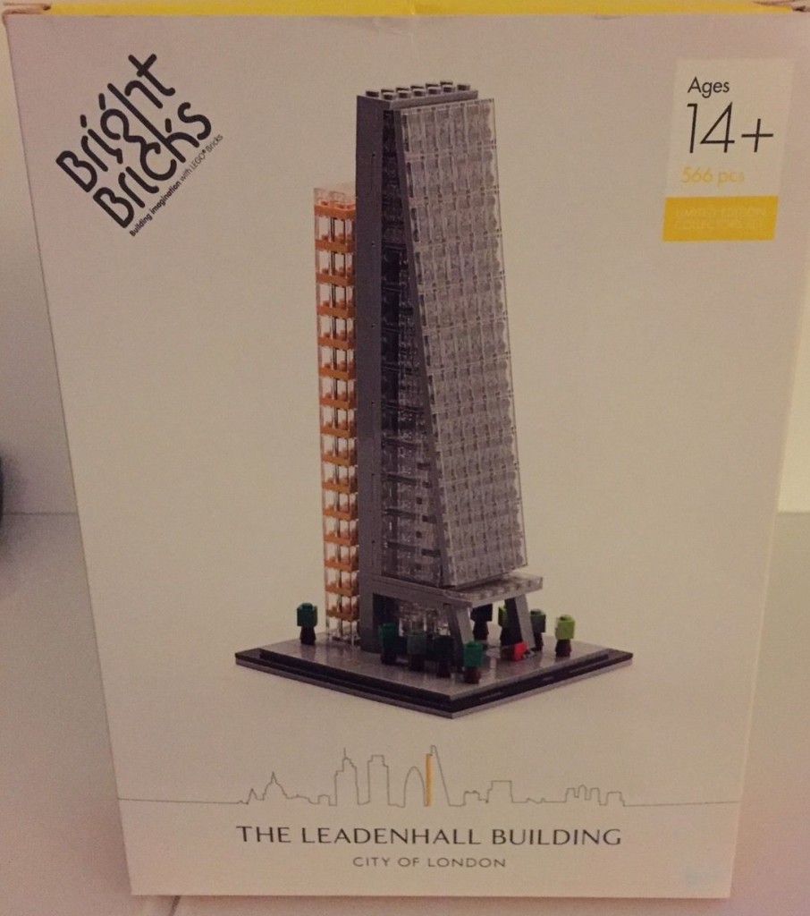 Bright Bricks Lego Leadenhall Building Cheese grater Iconic London Building Box Front