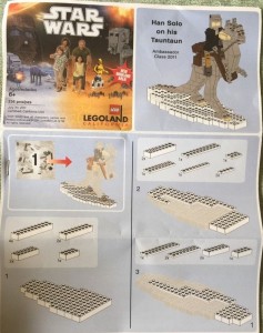 Lego Han Solo on Tauntaun 2011 Miniland ambassador rare Exclusive Instructions