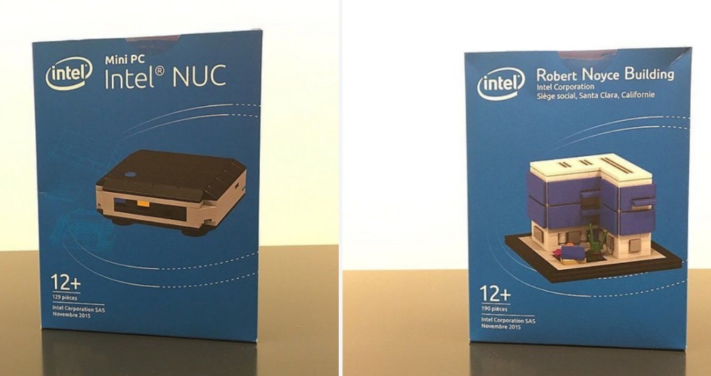 Lego Intel Robert Noyce Building and NUC Computer