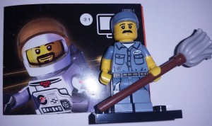 Lego 71011 Series 15 Collectible Minifigure Number 31 Janitor