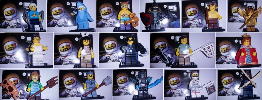Lego 71011 Series 15 Collectible Minifigures Unique Identification Numbers