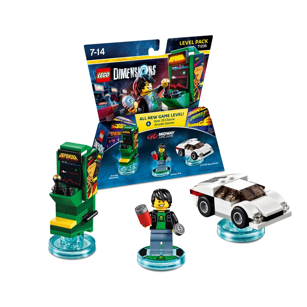Lego 71235 Lego Midway Arcade Gamer with Defender Game and Spy Hunter Car expansionpack