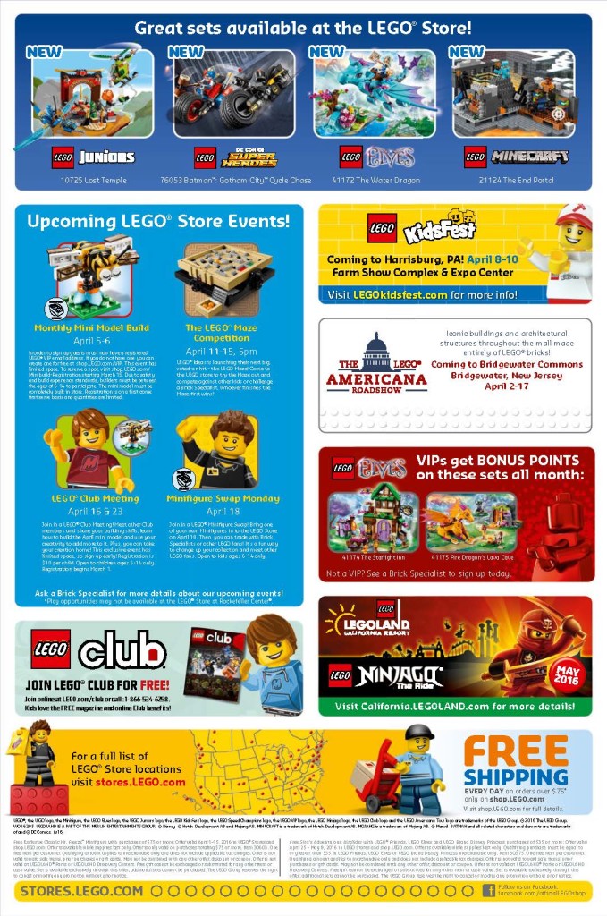 Lego April 2016 Calendar Page 2