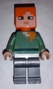 Lego Minecraft 21123 Alex minifigure