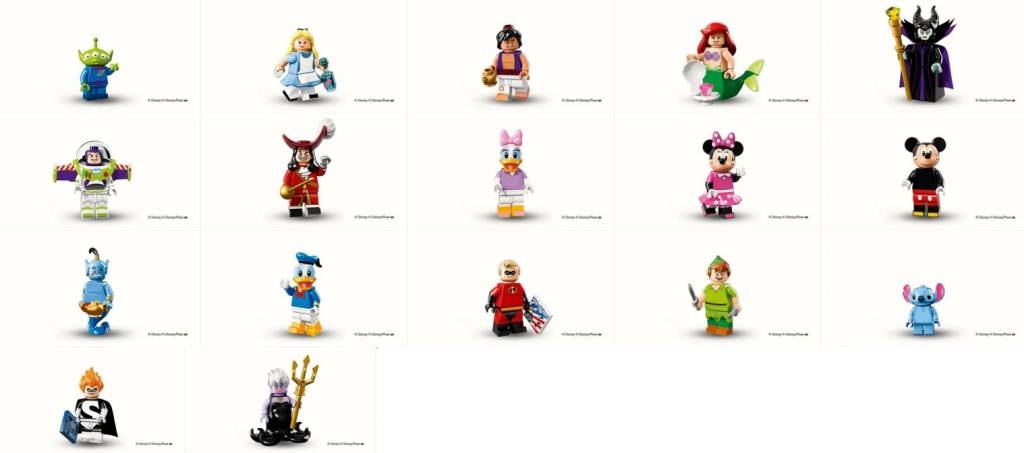 Lego 71012 Collectible Disney Minifigures Official Photo Reveal