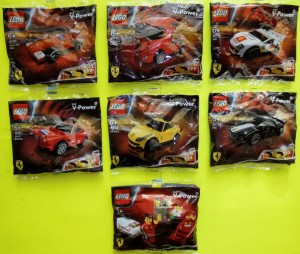Lego Ferrari Shell V-Power Complete set 30190 30191 30192 30193 30194 30195 - Copy
